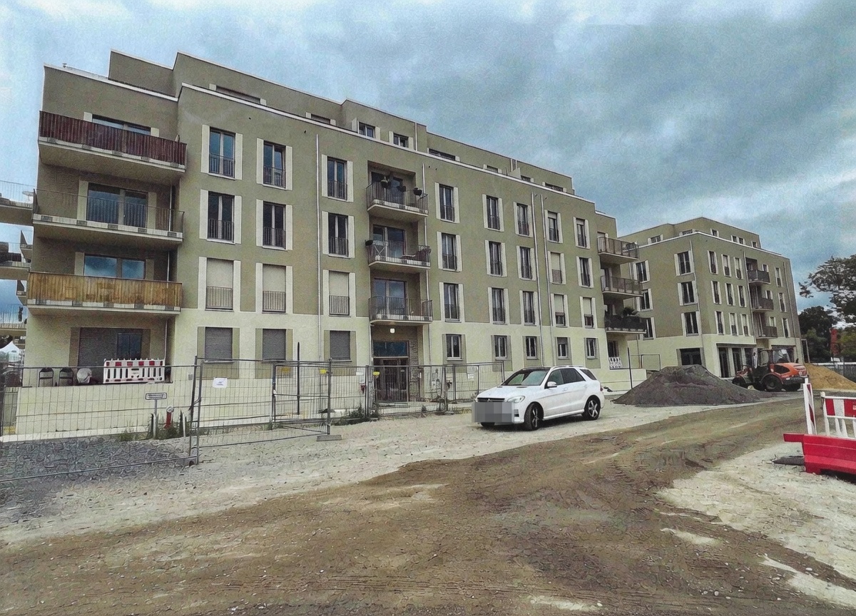 Aussenfassade eines Neubaugebäudes