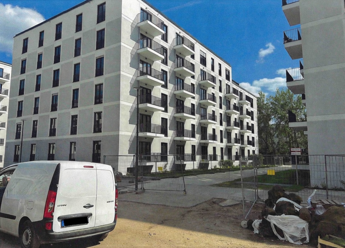 Aussenfassade eines Neubaugebäudes