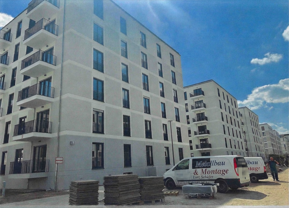 Aussenfassade eines Neubaugebäudes